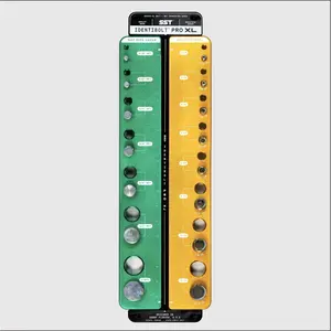 SST - Identibolt PRO NPT/an - Thread Checker with  Wall Mount - 15 Nut & Bolt Identifier Gauge - Measures 1/16" - 1" NPT & #2 - #12 an - Tight Tolerance &