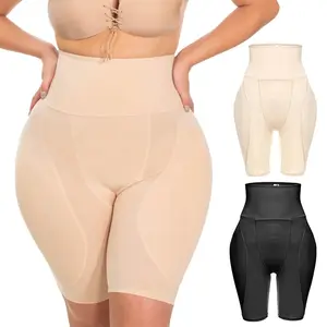 Plus Size Women Underwear Sponge Pads Hourglass Body Shaping Plump Buttocks Hip-lifting Boxer Booty Butt Lifter Panties