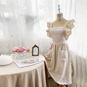 Cloz'd Cotton Apron - 100% cotton floral pattern, full-coverage gardening apron, suitable for flower shops and home use.