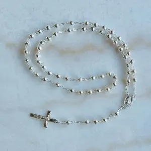 Rosario diamantado 26” Plata 925