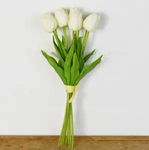 White Tulip Bunch