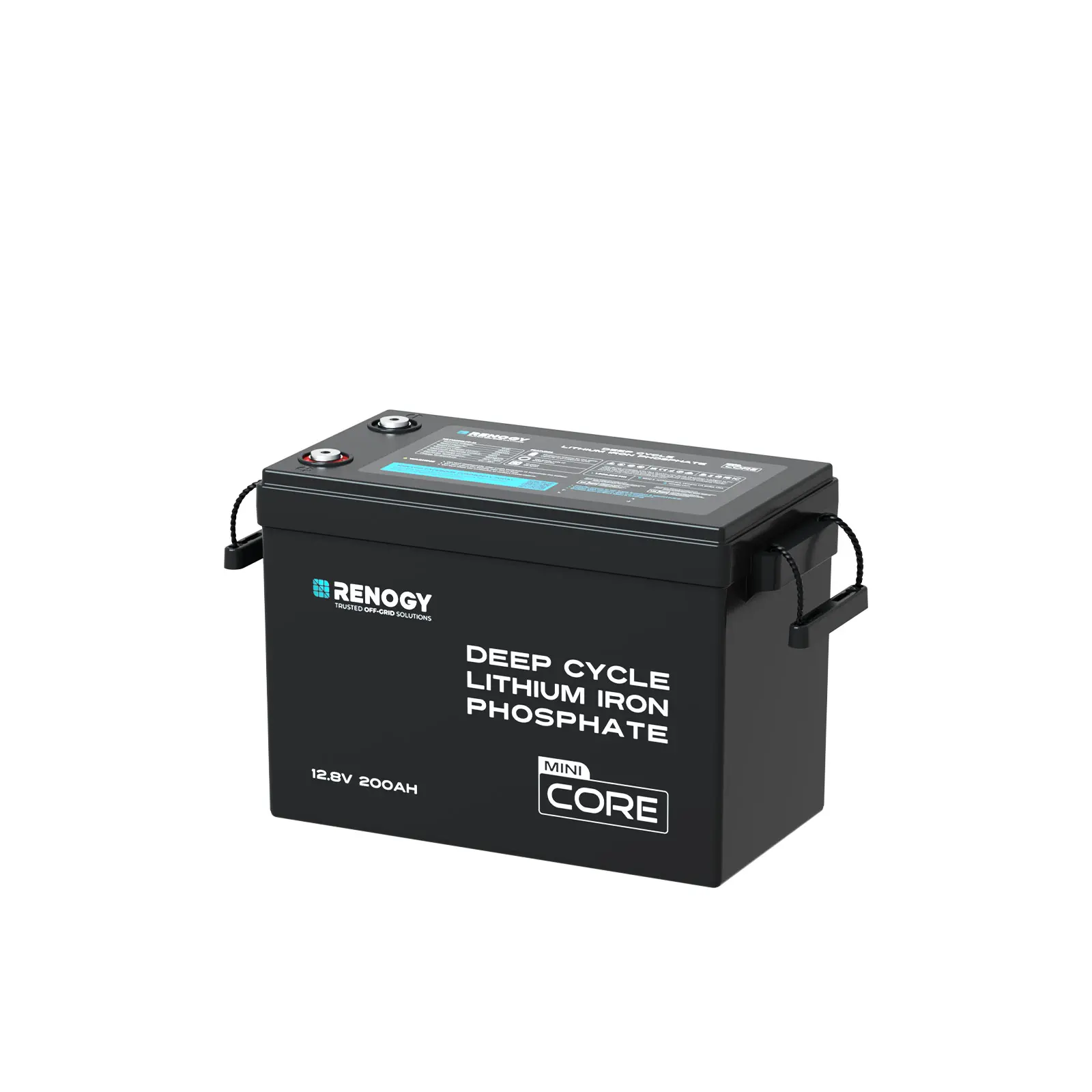 Renogy 12V 200Ah Mini LiFePO4 Battery | BMS Protected, 5,000+ Cycles, PSE Certified, High Capacity, Supports 8 Parallel Batteries