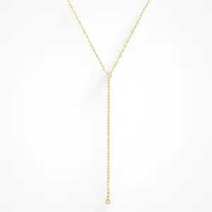 EVRY JEWELS Gold or Silver Plated Women's Hypoallergenic Alina Lariat Necklace