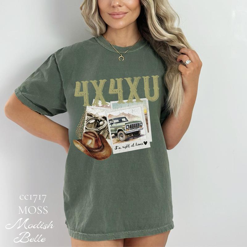 Lainey Wilson 4x4xU Country Music Shirt Women Vintage Comfort Colors Shirt Western Rodeo Shirt Comfortable Oversized Fabric Soft