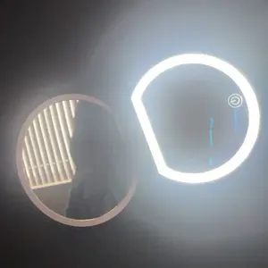 Product Review of Portable Foldable Makeup Mirror, 1 Count Glam Travel Makeup Mirror with LED Light, Compact Mirror for Women, Pocket Size Makeup Tools, Travel Hand Mirror from J**o