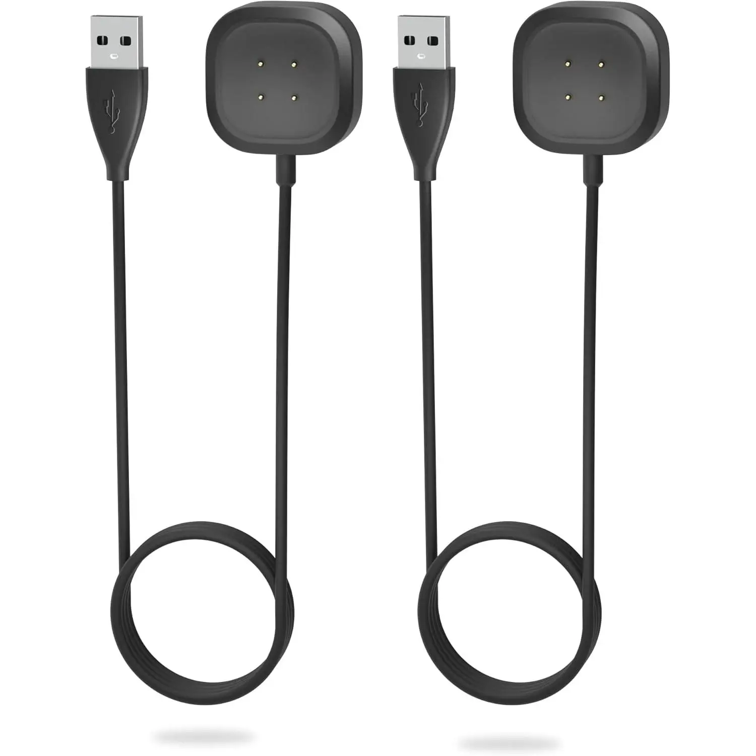 Charger for Fitbit Versa 4 Sense 2 Smartwatch 3.3Ft Fast Charging Replacement Fitbit Sense 2,Sense,Versa 4,Versa 3 Charger USB Charging Cable Dock(not for Versa 2/Versa 1/se/Versa lite)-2Pack
