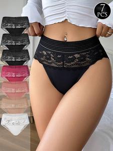 DORSU 6PCS/7PCS Women's  Lace Panties Comfortable For Daily Wear loungewear  Summer Limited