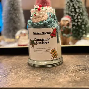 Christmas cookie candle