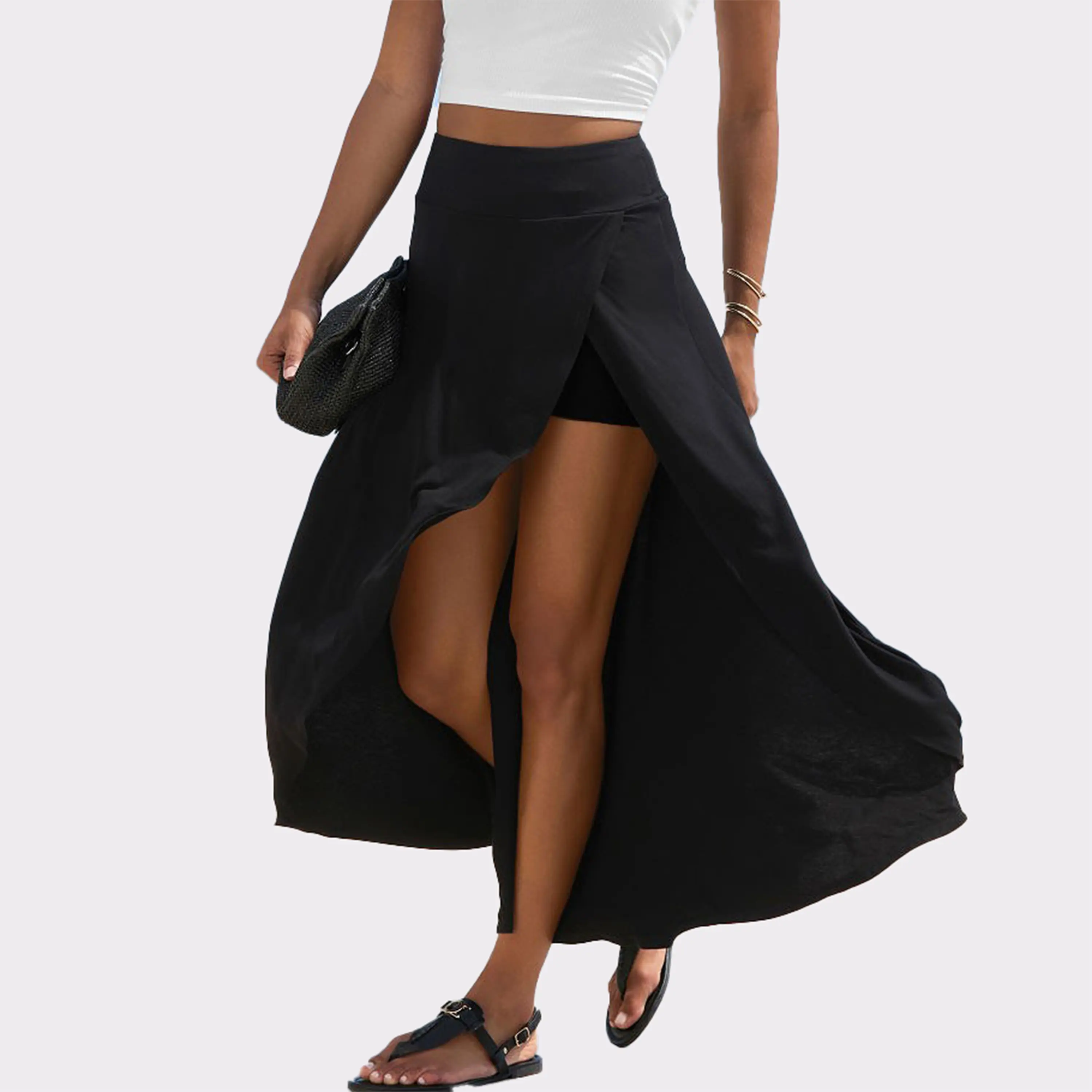 Women's Asymmetrical Maxi Skort