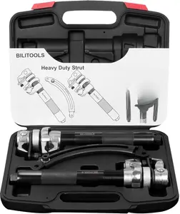 2-Piece Heavy Duty Coil Spring Compressor Tool, Macpherson Strut Set with Safety Jaws, Max Load 2645LB