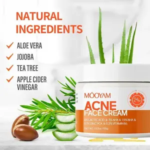 [FDA Certified] MOOYAM Acne Scar Cream (50ml) — Centella & Snail Repair Cream. Specially formulated to fade acne marks, treat acne, and eliminate blemishes. Fragrance-free and enriched with Salicylic Acid to deeply repair the skin.