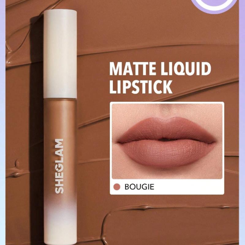 SHEGLAM Matte Allure Liquid Lipstick with Sunflower Oil, High Pigment and Long Lasting Formula for Nourished and Fine-Line Reduced Lips - Cosmetic, Set