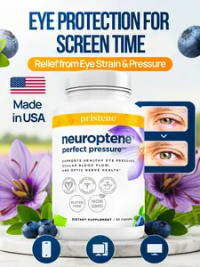 Eye Health | Neuroptene Blue Light Defence | Niacin, Niacinamide, Bilberry Extract Capsules, Saffron | Pristene