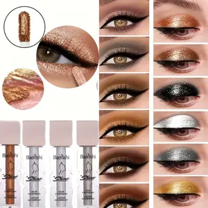 【Valentine's Day】Baolishi 12-Color Liquid Eyeshadow Glaze | Metallic & Shimmer Dual Texture, One-swipe for High-shine Sparkling Finish | Perfect Gift for Girlfriends & Friends