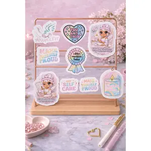 Elevate Yourself Sticker Pack (9 Pack) | Motivational Self Growth Aesthetic Stickers
