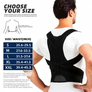 Back Posture Corrector for Men Women – Adjustable Shoulder Brace for Hunchback, Neck & Upper Back Pain Relief