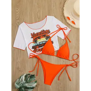 Women's Fashion Sexy Separated Swimsuit | Three-piece | Beach | Swimming summer outfits