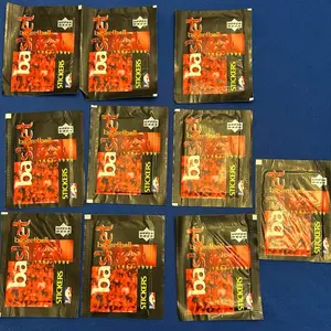 98-98 Upper Deck Basketball Sticker Pack - Lot of 10