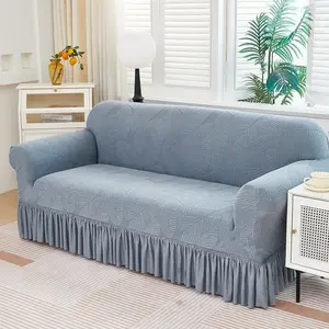 Elastic Sofa Cover Set, Sofa Couch Covers, Stretchy Polyester Fabric, Reusable & Washable Design, Fits Multiple Seater Sofas, Durable Furniture Protector