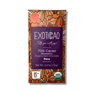 Blueberry Organic Dark Chocolate Bar