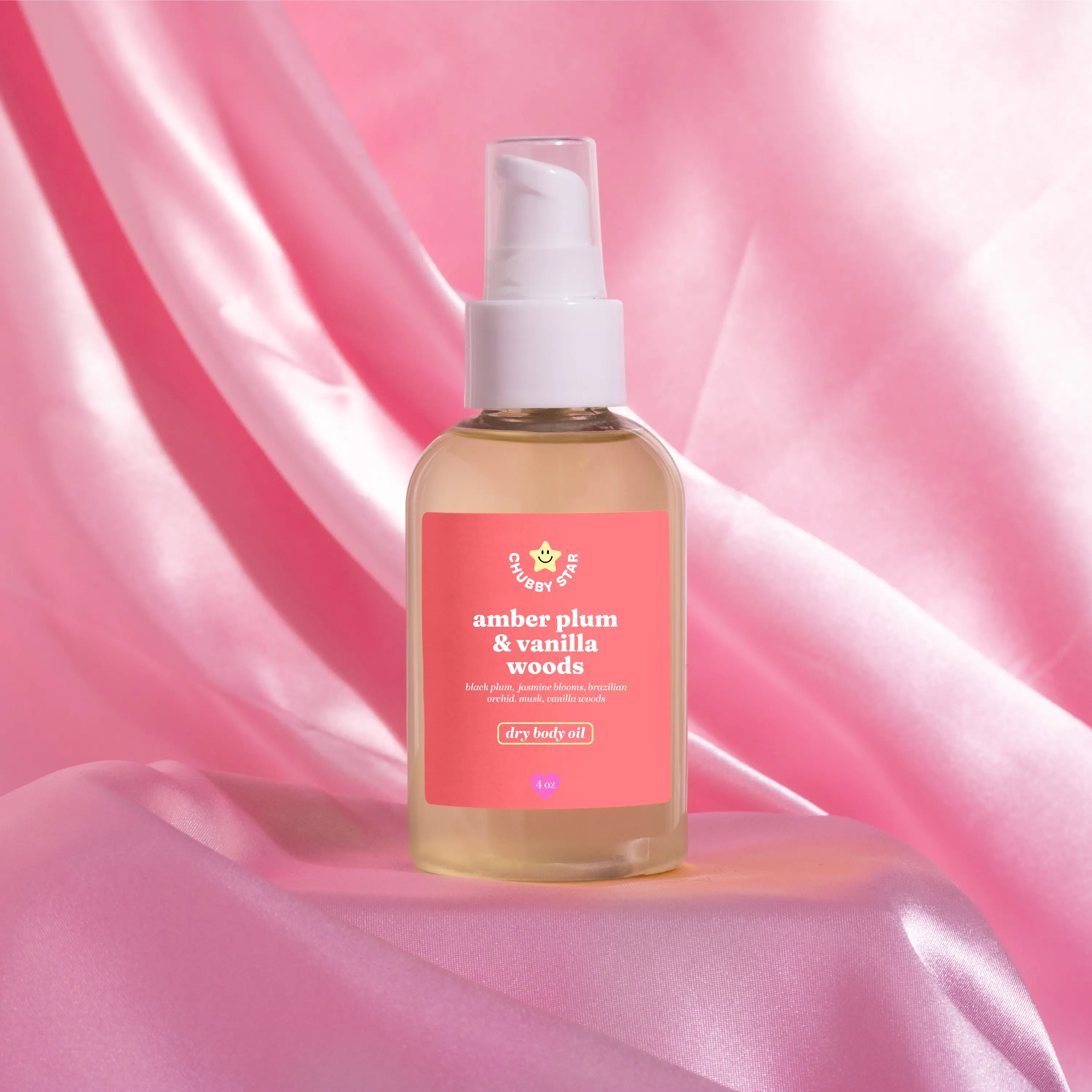 Amber Plum Vanilla Woods Jasmine Aroma Blend Dry Body Oil - Non-Greasy Moisturizing Flower-Infused Body Care - Floral, Woody, Fruity, Gourmand Scent, Dry Body Oils