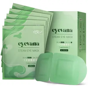 Eyevana Steam Eye Mask, 16 Packs, Dry Eye Relief, Fast Relief for Eye Strain, Stye, Dark Circles, Puffy Sensitive Eyes, Self Heating Warm Compress, Disposable Heated Eye Mask Travel Essentials, Spa Relaxation Set for Women Thanksgiving, Women Christmas
