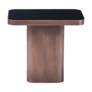The Marcos Side Table Black & Antique Bronze