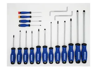 Kobalt 18-Piece Plastic Handle Magnetic Slottedhead/Phillips/Torx Screwdriver Set