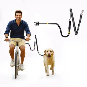 Dog Bike Leash - Hands-Free Bike Attachment for Dogs, Safe Shock-Absorbing, Adjustable Length, Easy to Install