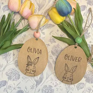 Easter basket tags. - personalized