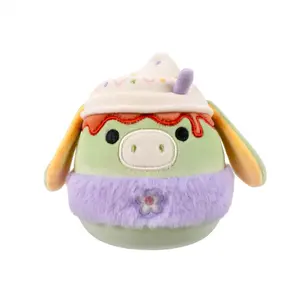 Squishmallows 2025 Easter 8” Juniper the Green Donkey Latte with Fuzzy Sleeve Plush