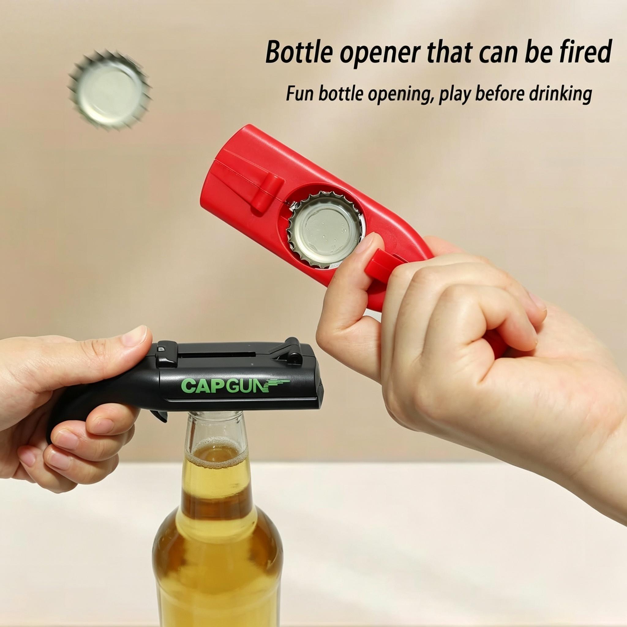 Bottle Opener, Fun Shooting Gun Creative Bottle Opener for Party Games, Family Parties, Outdoor Barbecue