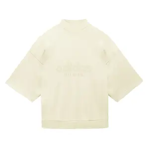 adidas Mens Fear Of God Athletics Mock Neck 34 Sleeve Casual Tops Casual - Beige