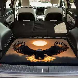 1 piece Eagle Wing Car Trunk Mat, personalized and creative car trunk mat, non-slip and wear-resistant, protective mat, enhances the interior decoration taste, adding a touch of fashion and practicality to your beloved car, Car Interior Accessory