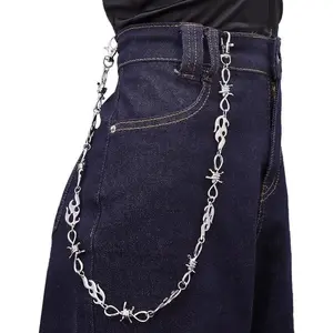 Wallet Chain for Pants Thorns Jeans Unisex Keychain Belt Chains Waist Women Men
