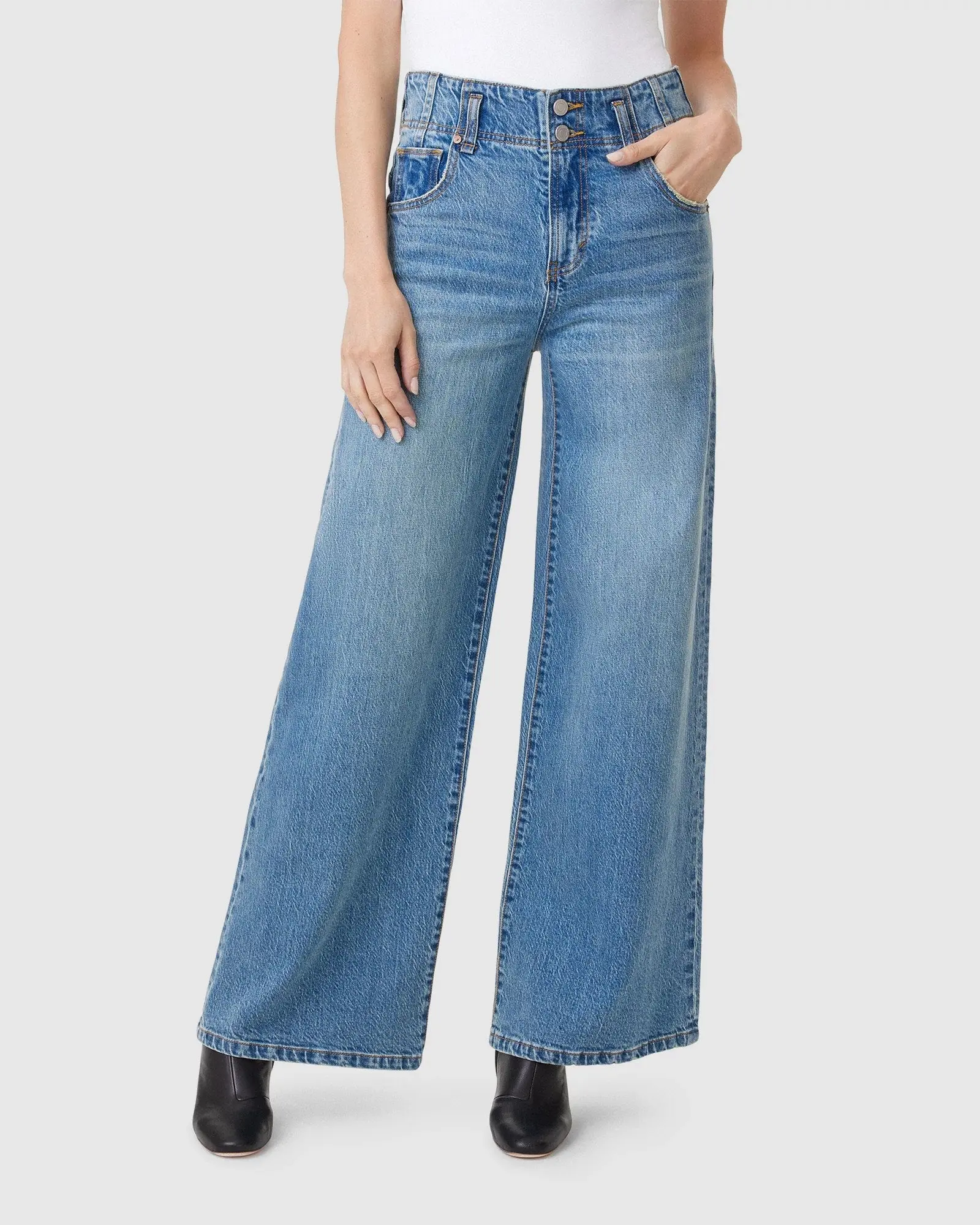 Easton Super High Rise Wide Leg Jeans