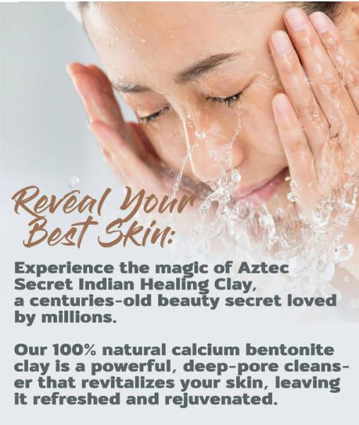 Aztec Secret Indian Healing Clay 2 lb - Nourishing Facial Haircare Mask for Unisex - Natural Calcium Bentonite Clay for Hair Growth & Body Wraps