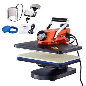 【Summervibes】VEVOR 5-in-1 Heat Press Machine,  , 12" x 15" Fast Heating, 360 Swing Away Digital Sublimation Transfer, T-Shirt Vinyl Transfer Printer for Banners Canvas Bag Shirts Pillow Cups  Tested to UL Standards