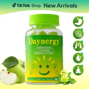 Instant Focus All-Day-Long Gummies - Supports Natural Stress Relief, Focus & Gut-Brain Support – Cool Green Apple Flavor