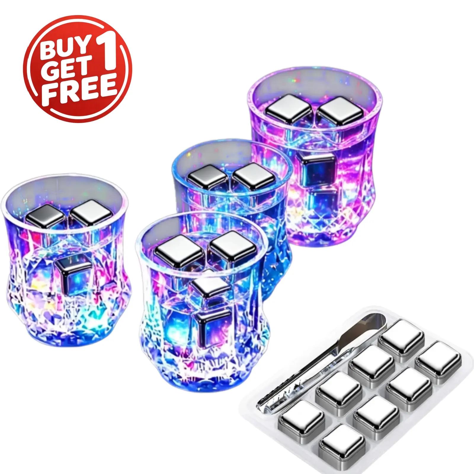 6 Pack LED Light Up Cups Liquid Activated Shot Glasses Color Changing Cup Glow Flash Glasses Glowing Pineapple Cup for Valentine's Day Christmas Party Bar Disco Water Juice Liquid Beverage Halloween Gift