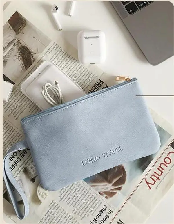 Women's Wallet  Credit Card Holder Large Capacity Wristlet Leather Wallets Purse