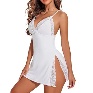 Avidlove Women's Lingerie Elegant Nightwear Spaghetti Strap Nightgown  Christmas Lingerie