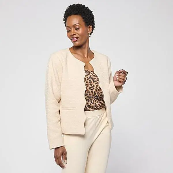 G by Giuliana Black Label Boucle Jacket