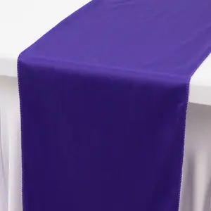 Scuba Polyester Table Runner 12"x108" Purple - Wrinkle-Free Table Linen