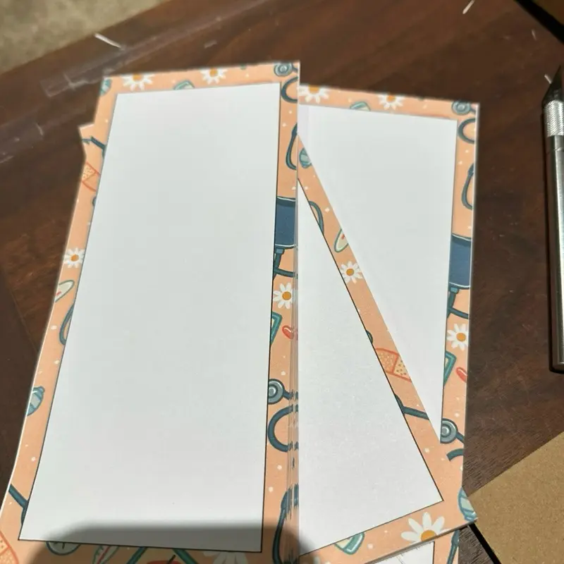 Nurse border notepad