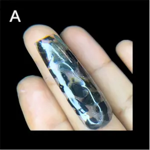 Harvest  Moon – Hematite Luxury Crystal Press-on Nails Pre-Order: Nail Sizing Kit First | Made-to-Order Luxury