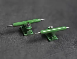 32mm Prodigy Gen2 Pro Fingerboard Trucks - Forest Green Colorway - Includes Pro Duro Bubble Bushings