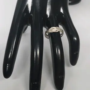 metal ring, wire wrapped ring, Semi adjustable