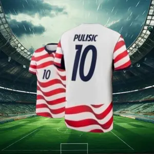 2026 USA Men's Home #10 Pulisic Short-Sleeve Soccer Jersey - Breathable