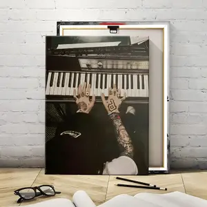 [No Frame] Vintage Mac Miller Piano Poster, Tribute Mac Miller Poster, Music Lovers Poster, Gift For Fans Rolled Canvas & Wood Frame Options